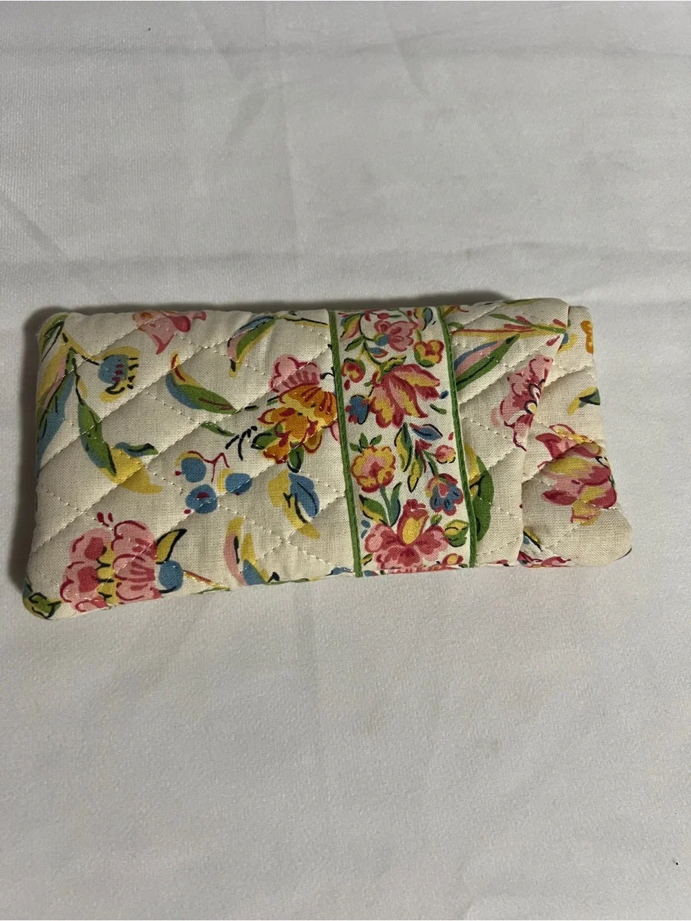 Vintage 90s Vera Bradley Perennials retired pattern glasses case florals